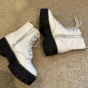 Forever 21 white boots